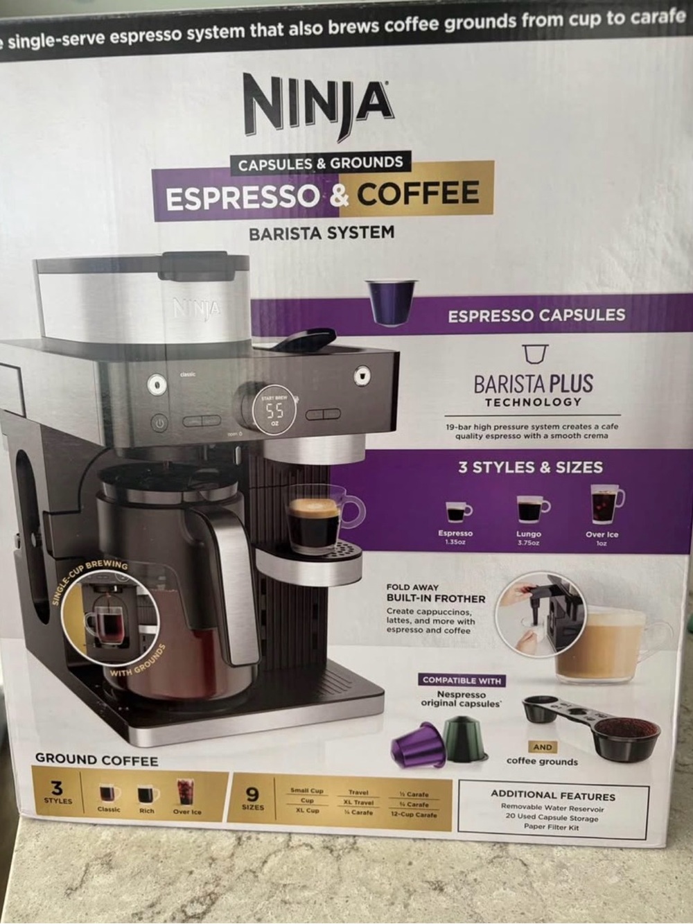 Box for Ninja Espresso & Coffee System